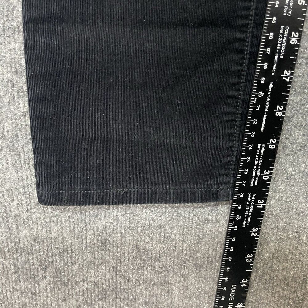 Loft Jeans Womens 6 28 Black Corduroy Modern Straight Cords Minimalist Stretch - Picture 7 of 12